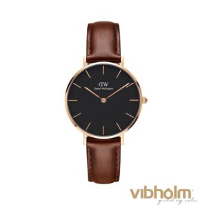 Daniel Wellington - Classic Petite St. Mawes Black Ur 32 mm rosaguldfarvet stål DW00100169