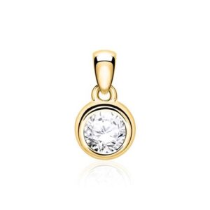 Diamantvedhæng 14 kt. Guld med Diamant - 0,25 ct.