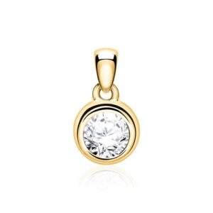 Diamantvedhæng 14 kt. Guld med Diamant - 0,30 ct.