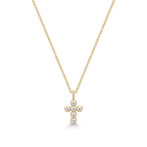 Diamond Cross and Classic Necklace Look Top Wesselton Diamond