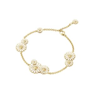 Georg Jensen - Daisy Layered armbånd, 9 Flower Forgyldt sølv sterlingsølv