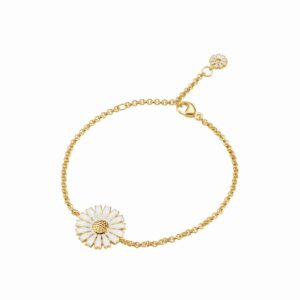 Georg Jensen - Daisy armbånd, 15 mm Forgyldt sølv