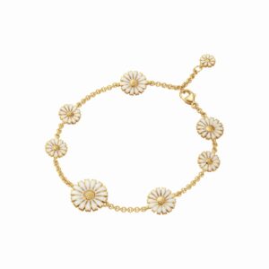 Georg Jensen - Daisy armbånd, 8 Flower Forgyldt sølv sterlingsølv