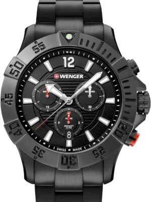 Wenger 01.0643.121 Herreur Seaforce Sort Ur