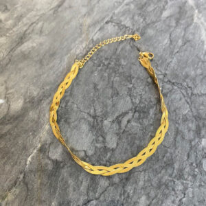 ANNEBRAUNER Triple Snake Ankle Chain