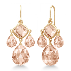 Olivia Chandelier Peach Morganite