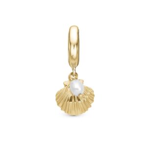 Christina Design London Jewelry & Watches - Clam Shell charm, 6 mm Forgyldt sølv sterlingsølv