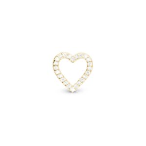 Christina Design London Jewelry & Watches - Shimmery Heart charm, 6 mm Forgyldt sterlingsølv