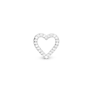 Christina Design London Jewelry & Watches - Shimmery Heart charm, 6 mm Sterlingsølv