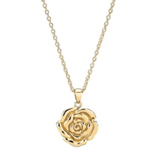 Collier i 8 kt. Guld med Rose - 42 og 45 cm