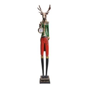 KARE DESIGN Gentleman Deer bordur - glas og multifarvet polyresin (H:72)