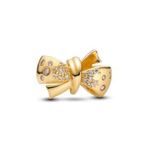 Pandora - Sparkling Bow charm, zirkonia Forgyldt metalblanding