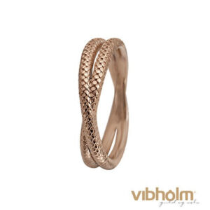 Christina Design London Jewelry & Watches - Twin Snake ring rosaforgyldt sølv