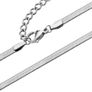 Flad Slange Collier - 42 og 47 cm