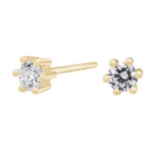 Afroditeørestikker i 14 kt. guld m. 0,30ct. diamanter