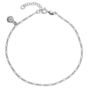Ankelkæde i Sølv med Muslingeskal