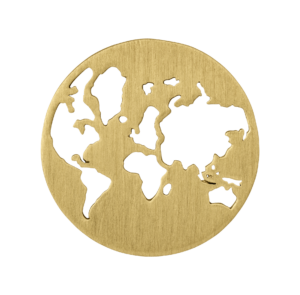 Beautiful World Forgyldt Sølv Vedhæng fra byBiehl