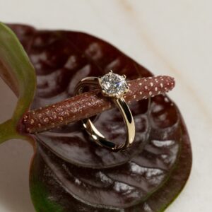 CLASSIC SOLITAIRE 6-PRONG DIAMOND RING - 1.0ct - YG - Ring - Sisi Copenhagen