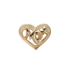 Christina Jewelry - Forgyldt MOM Million Love charm (læderarmbånd)