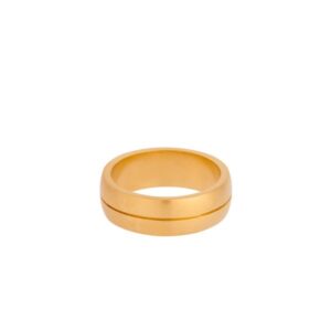 Corydon - Edge ring i forgyldt sølv str 54**