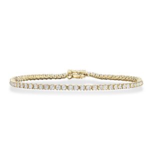 Dazzling - 14 kt guld tennisarmbånd med i alt 1,90 ct W/SI