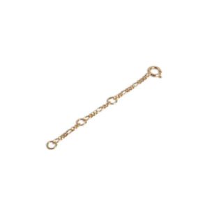 Enamel - Figaro Extender Chain forlængerled i forgyldt sølv