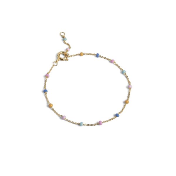 Enamel - Lola LOLLY armbånd i forgyldt sølv