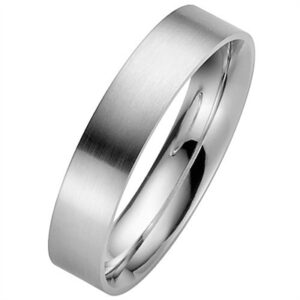 Enkel vielsesring i 8 kt. Hvidguld