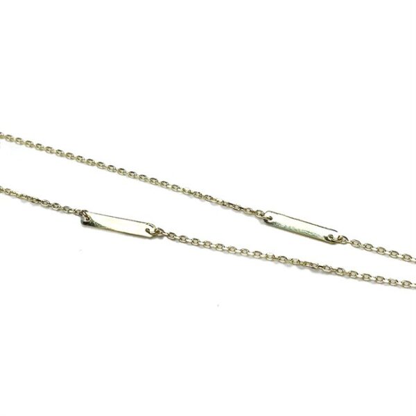 Guld&Sølv Design - Ankelkæde i 8kt. guld (27 cm)**