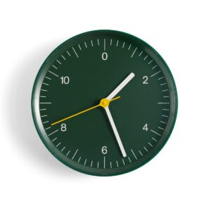 HAY Wall Clock vægur Ø26,5 cm Green