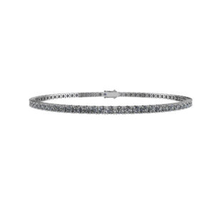 Henrik Ørsnes Design Tennis 14 Karat Hvidguld Armbånd med Diamanter 2,50 Carat W/SI