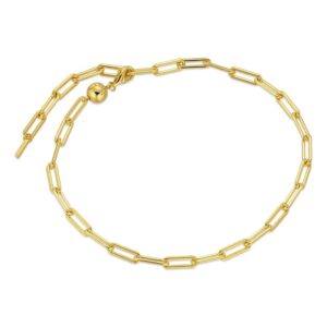 Jane Kønig - Big Atomic Anklet i forgyldt sølv