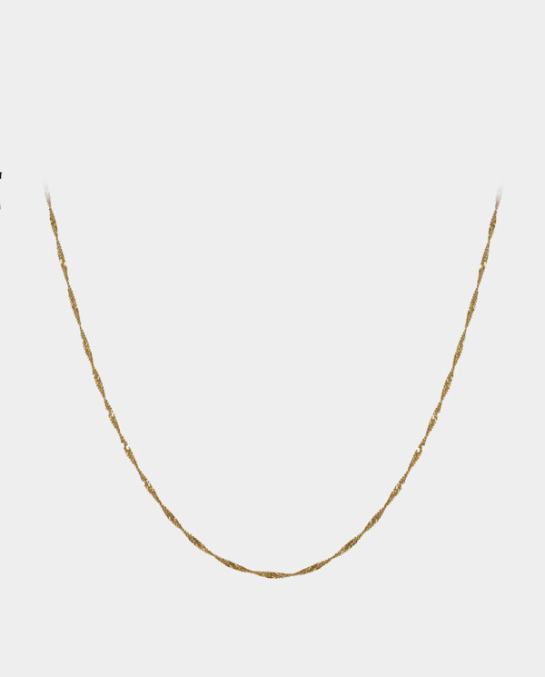 Joan Of Arc - snoet guldhalskæde