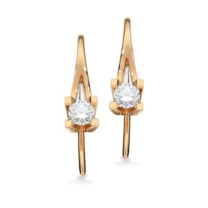 Kleopatra Diamantøreringe i 14 kt Guld m i alt 0,30ct