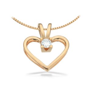 Kleopatra Hjerte Vedhæng 14 kt. Guld 0,30 ct.