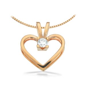 Kleopatra Hjerte Vedhæng 14 kt. Guld 0,35 ct.