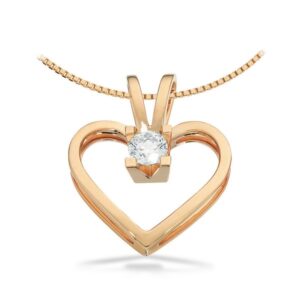 Kleopatra Hjerte Vedhæng 14 kt. Guld 0,40 ct.