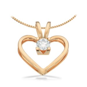 Kleopatra Hjerte Vedhæng 14 kt. Guld 0,50 ct.