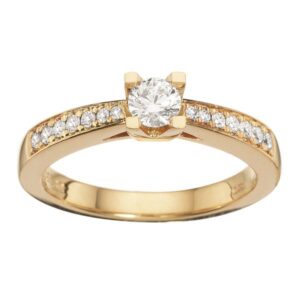 Kleopatra Queen Ring 14 karat guld med 0,33 ct W/si