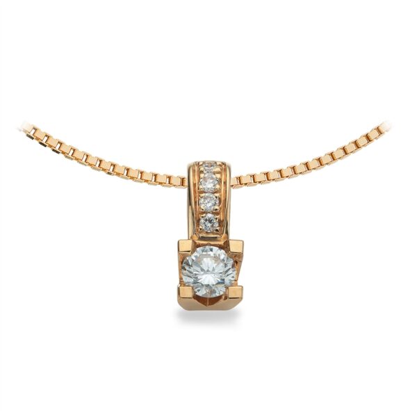 Kleopatra Queen Vedhæng 14 karat guld m. 12 ct. W/Si