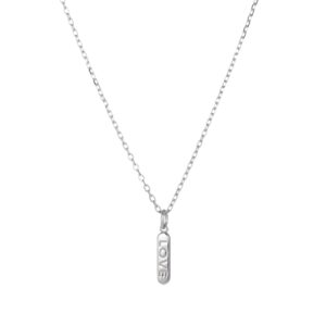 LOVE halskæde sølv