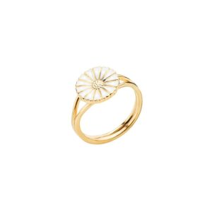 Lund Copenhagen Marguerit ring i forgyldt sølv 11 mm