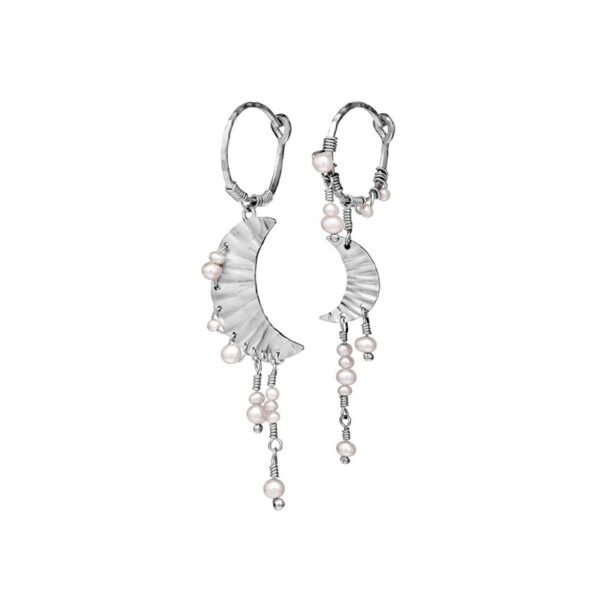 Maanesten - Estaøreringe sølv