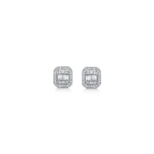 Mads Z - Elizabethørestikker i 14kt. hvidguld m. i alt 0,18ct. brillanter