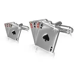 Manchetknapper design Poker