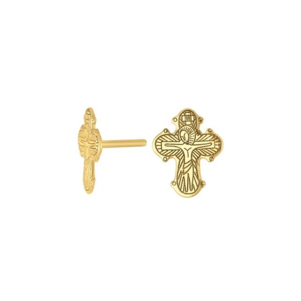 Nordahl - Dagmarkors ørestikker i guldbelagt sølv - 30257535900