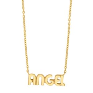 Nordahl Jewellery - STATEMENT52 ANGEL halskæde i forgyldt sølv**