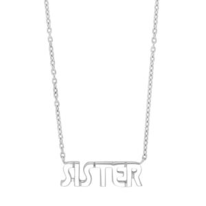 Nordahl Jewellery - STATEMENT52 SISTER halskæde i sølv