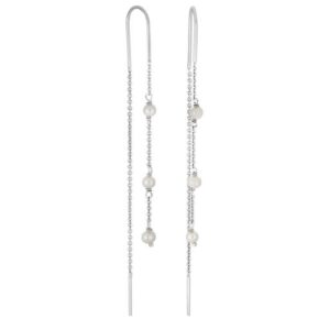 Nordahl Jewellery -ørehængere i sølv med perler