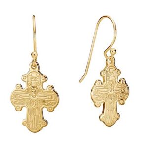 Ørehænger i forgyldt Sølv med Dagmarkors